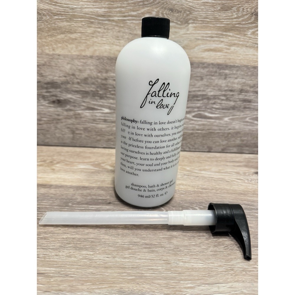 New & Sealed! Philosophy Falling in Love Shampoo Shower Gel Bubble Bath 32 oz.